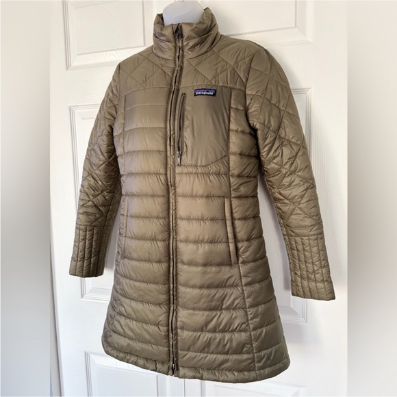 Patagonia Jacket Coat Radalie Indulated Parka Sage Khaki size Small - Picture 3 of 15